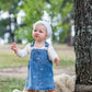 Ditsy Denim Pinafore Outfit Ollies Place