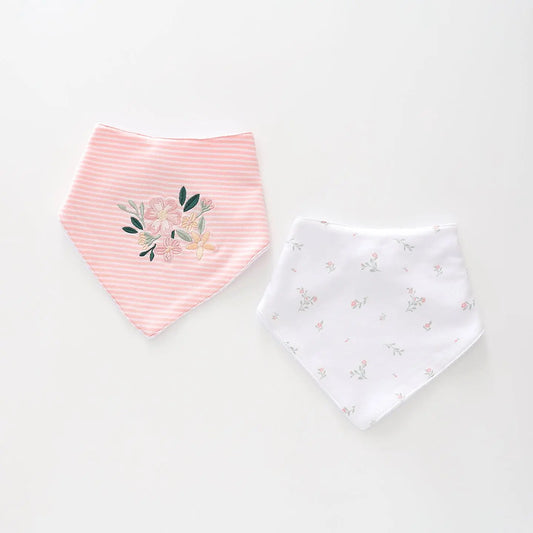 Ditsy Meadow Bandana Bib Set Ollies Place