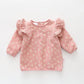 Ditsy Ruffle Sweatshirt Ollies Place