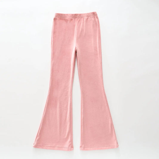 Dusty Pink Flare Pants Ollies Place