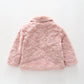 Dusty Pink Teddy Bear Coat Ollies Place