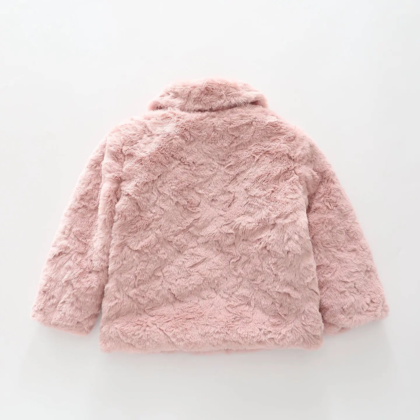 Dusty Pink Teddy Bear Coat Ollies Place
