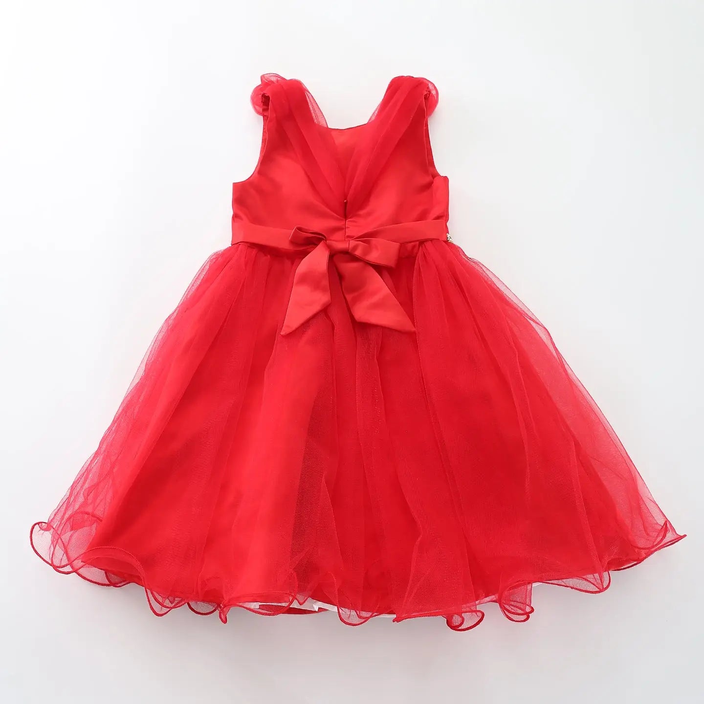 Elegant Red Tulle Dress Ollies Place