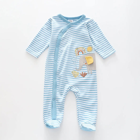 Elephant Safari Baby Boys Romper Ollies Place