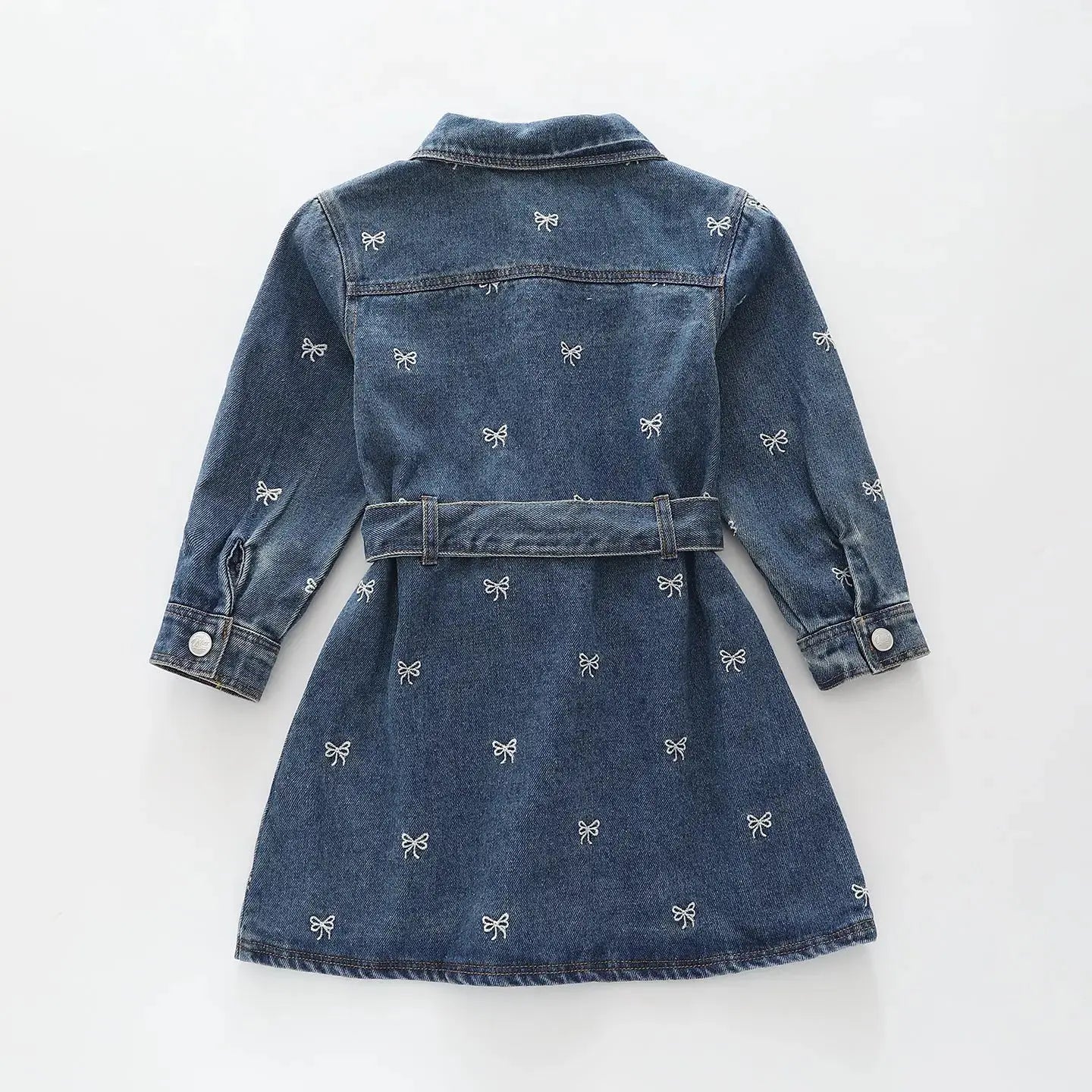 Embroidered Denim Dress Ollies Place