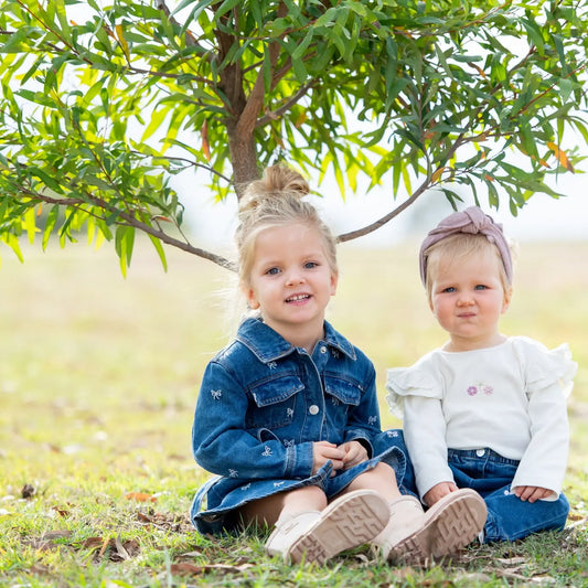 Embroidered Denim Dress Ollies Place
