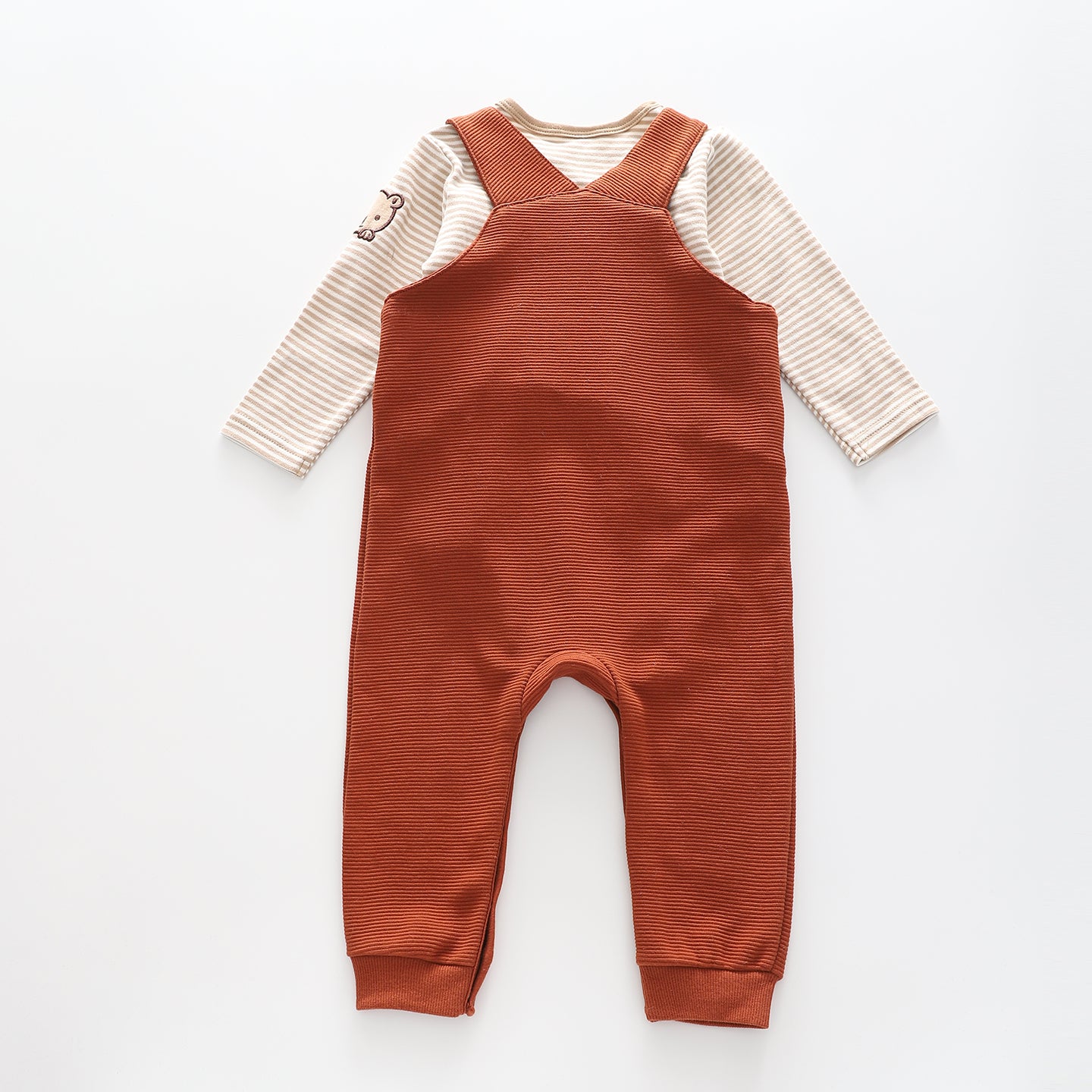 Baby Bear Long Sleeve Overall Set Ollies Place