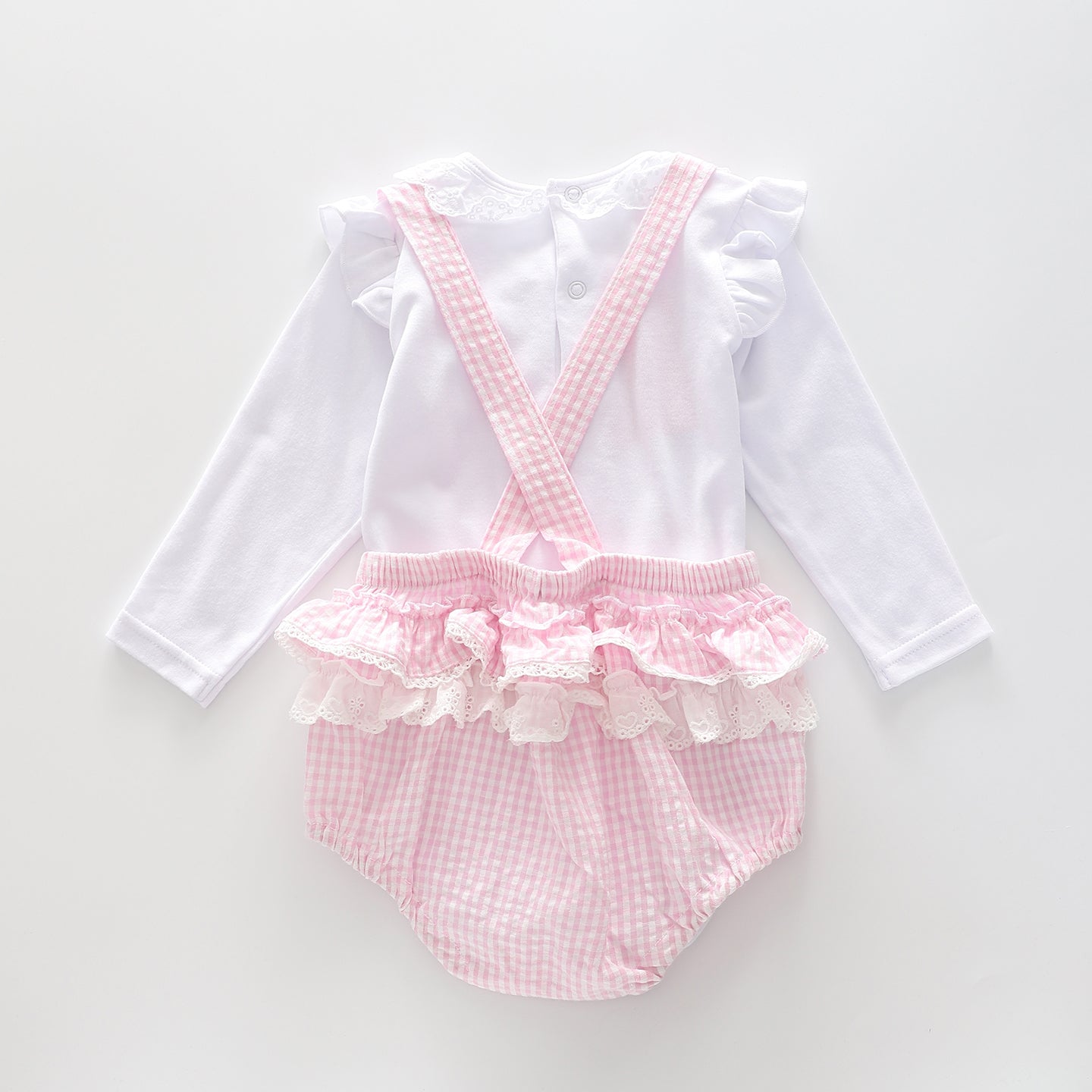 Baby Girls' Gingham Bloomer Set Ollies Place