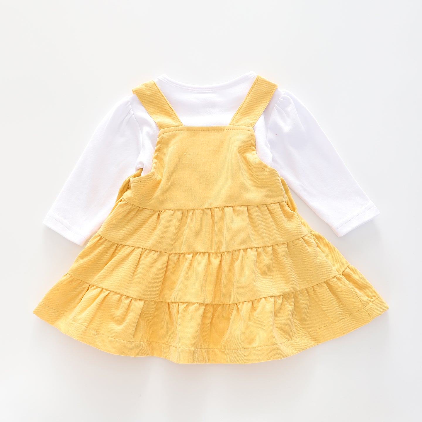 Baby Girls' Yellow Pinafore Set Ollies Place