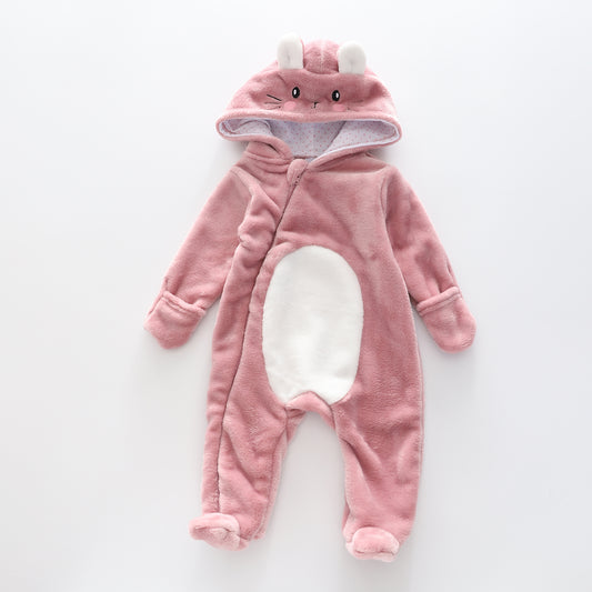 Baby Girls' Plush Bear Snowsuit Ollies Place