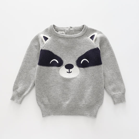 Baby Racoon True Knit Jumper Ollies Place