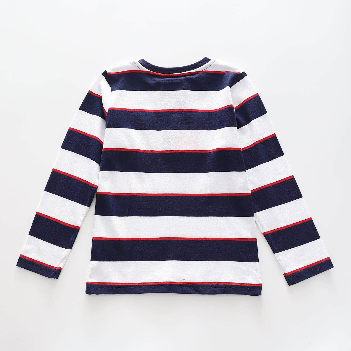 Boys' Blue Stripe Henley Top Ollies Place