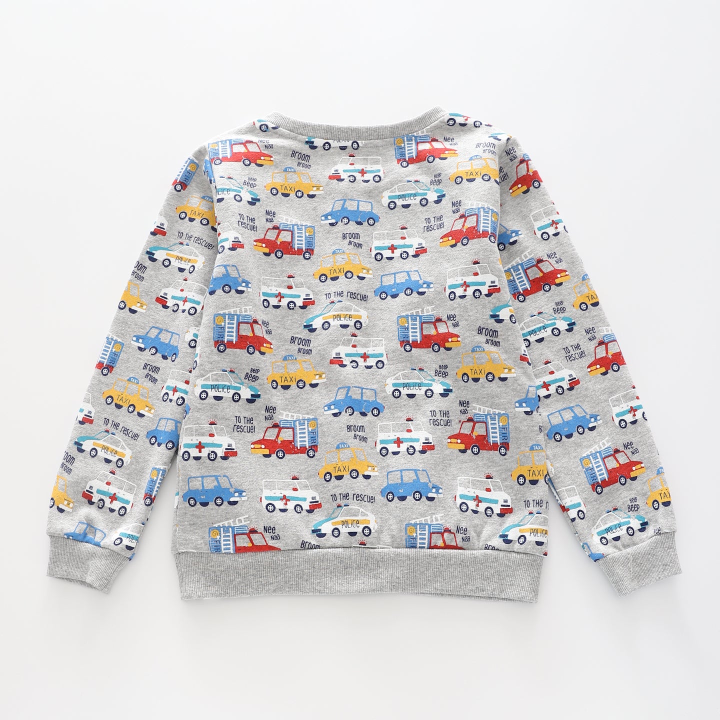 Junior Boys' Vehicle Print Sweat Top Ollies Place