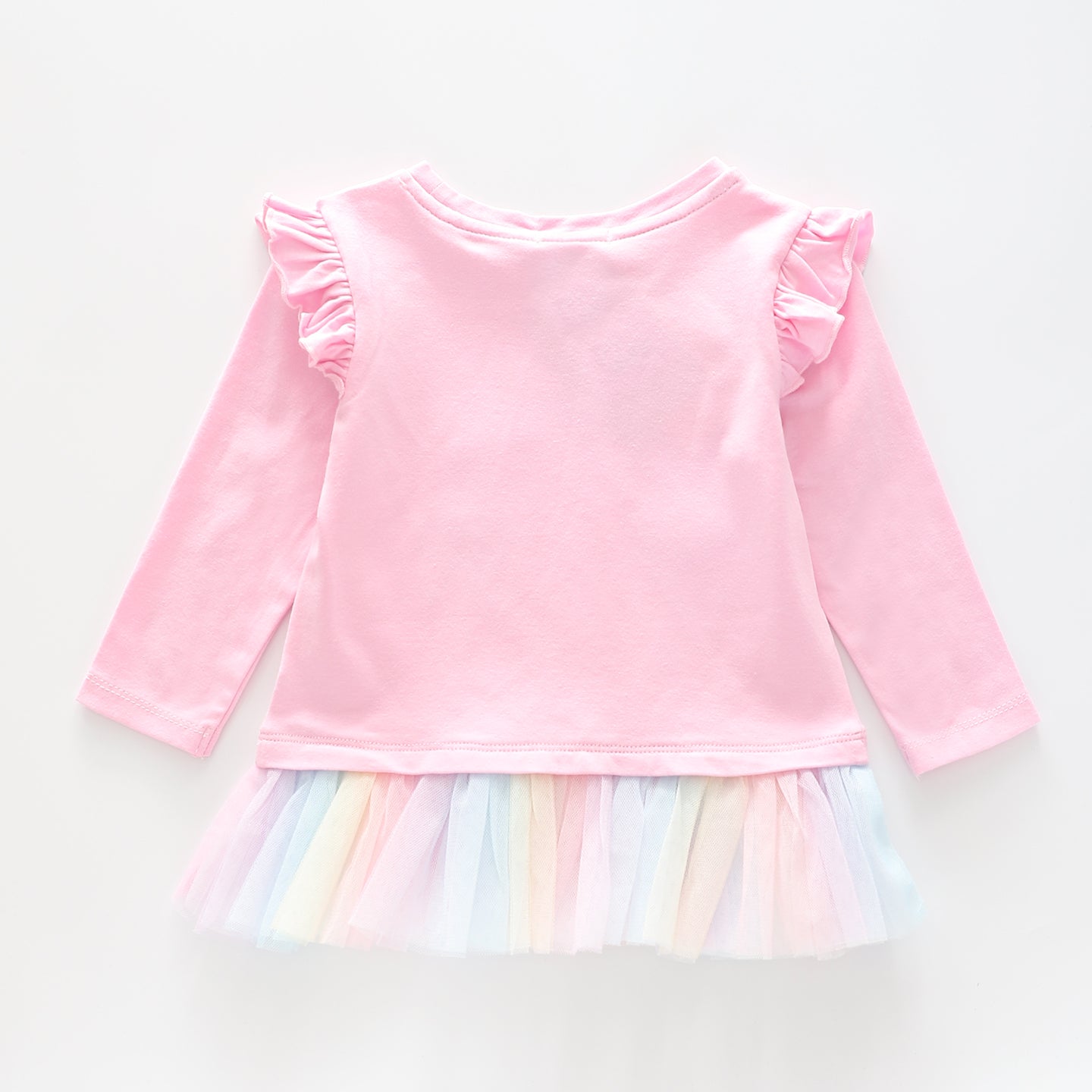 Junior Girls Pretty Pink Rainbow Tutu Tee Ollies Place