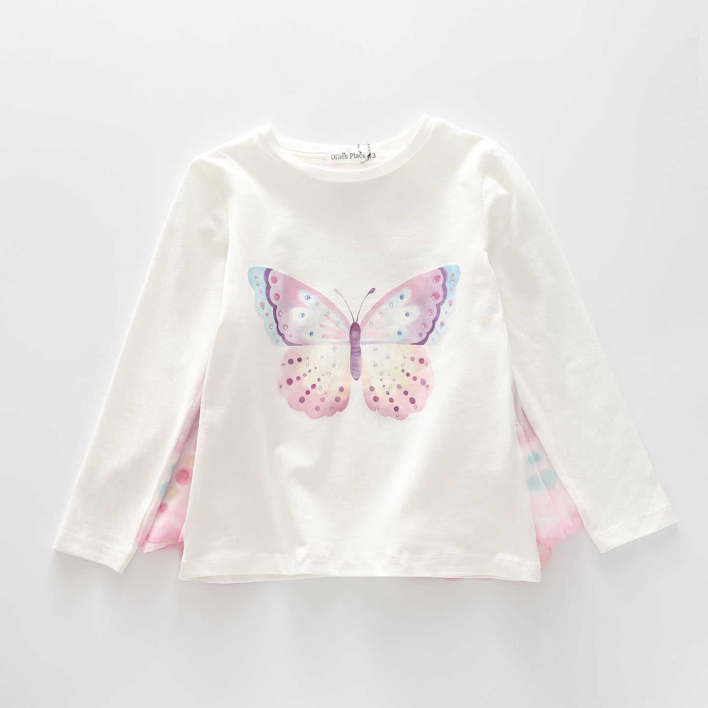 Junior Designer Collection - Butterfly Wing Long Sleeve Top Ollies Place