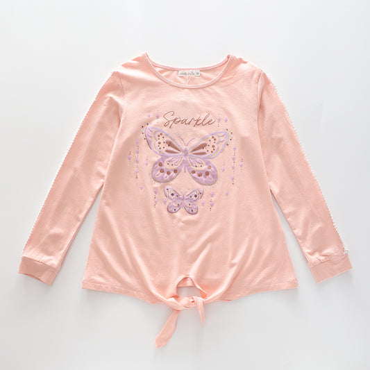 Older Girls' Butterfly Sparkle Top Ollies Place