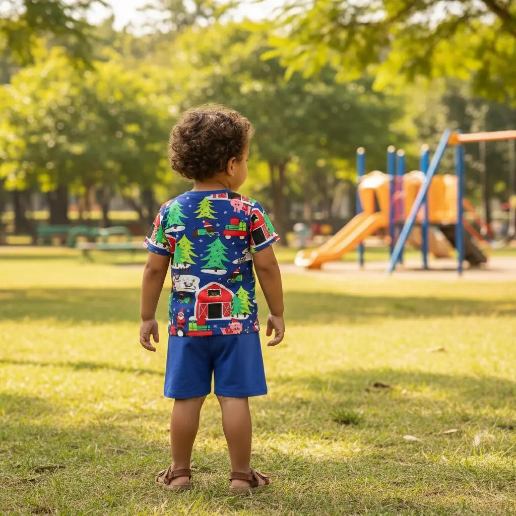 Farm Christmas Pj Set Ollies Place