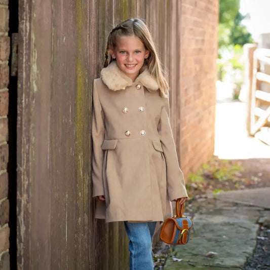 Faux Fur Swing Coat Ollies Place