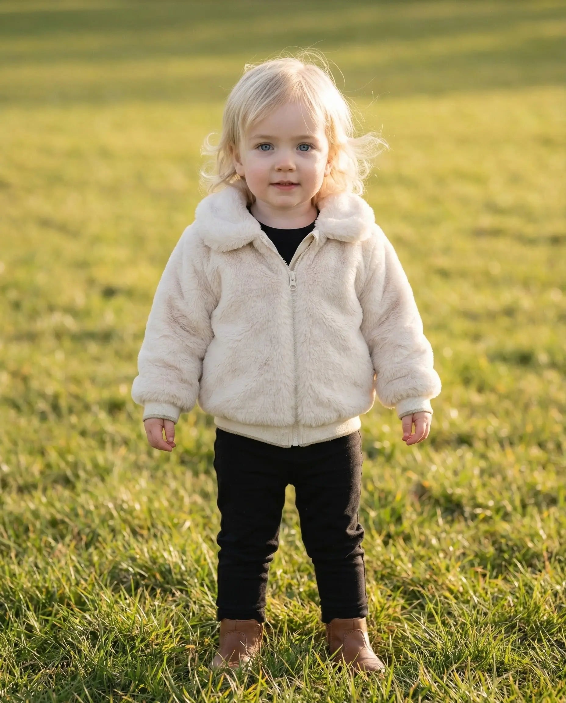 Faux Fur Zip Jacket Ollies Place