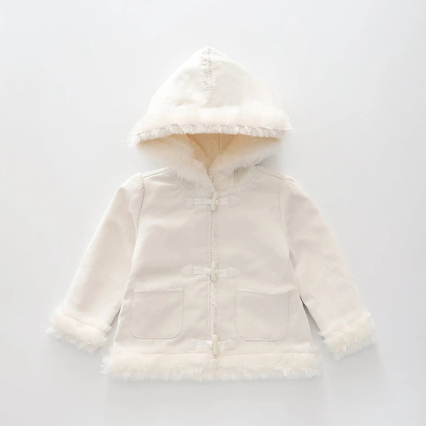 Faux Fur and Suede, Baby Girls Coat Ollies Place