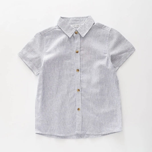 Fine Stripe Collared Shirt Ollies Place