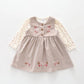 Floral Cord Pinafore Set Ollies Place