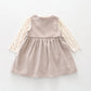 Floral Cord Pinafore Set Ollies Place