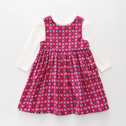 Floral Heart Cord Dress Set Ollies Place