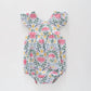 Floral Print Ruffle Romper Ollies Place