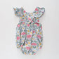 Floral Print Ruffle Romper Ollies Place