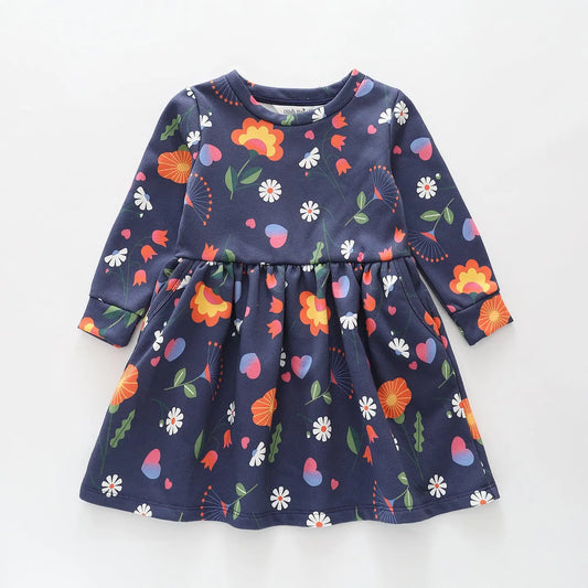 Floral Print Sweatshirt Dress Ollies Place