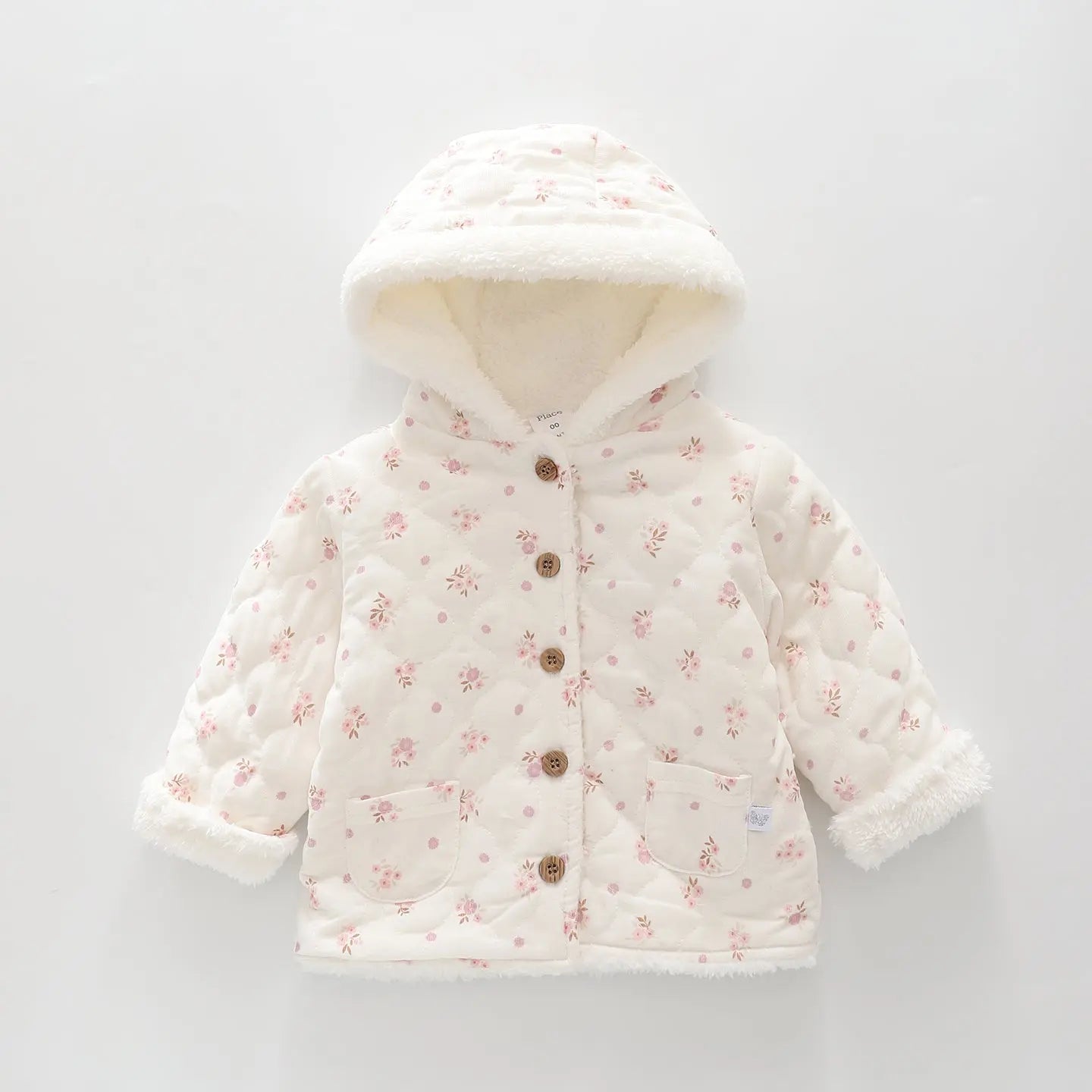 Floral Sherpa Hooded Jacket Ollies Place