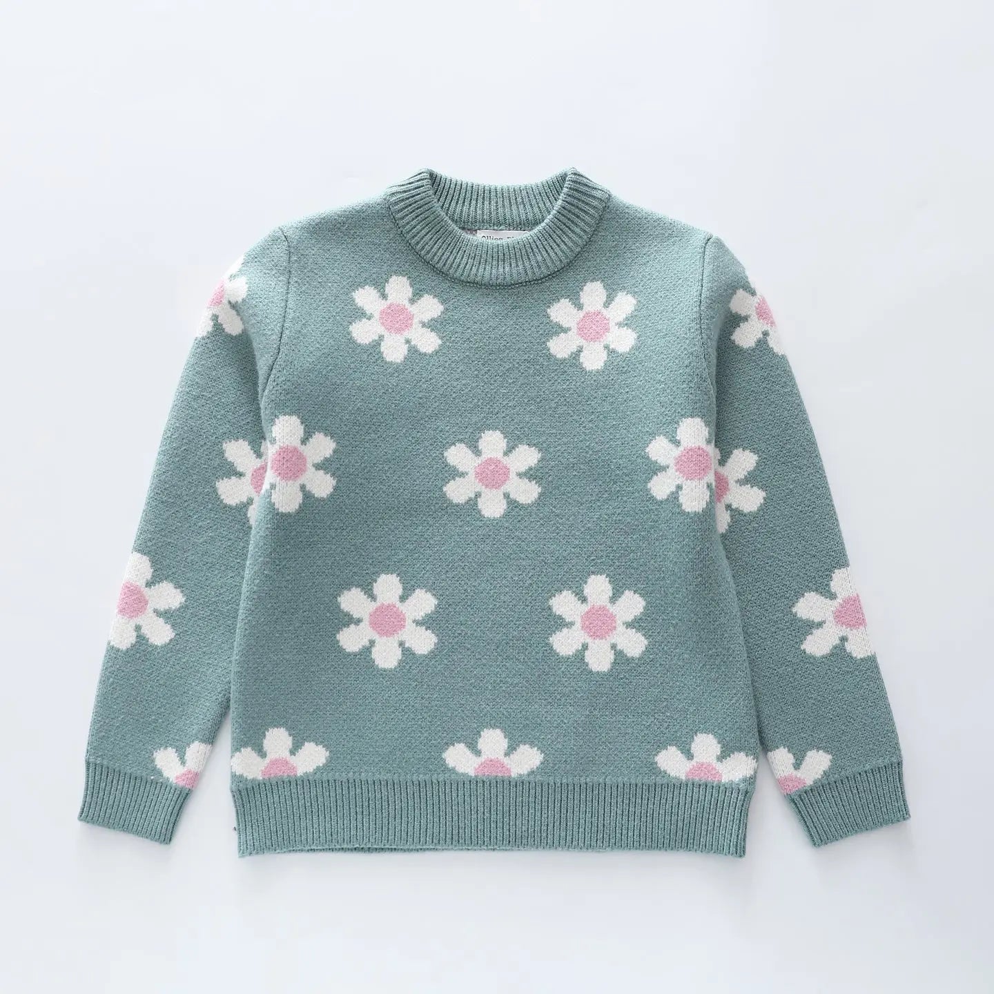 Flower Jacquard Knit Jumper Ollies Place
