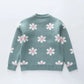 Flower Jacquard Knit Jumper Ollies Place