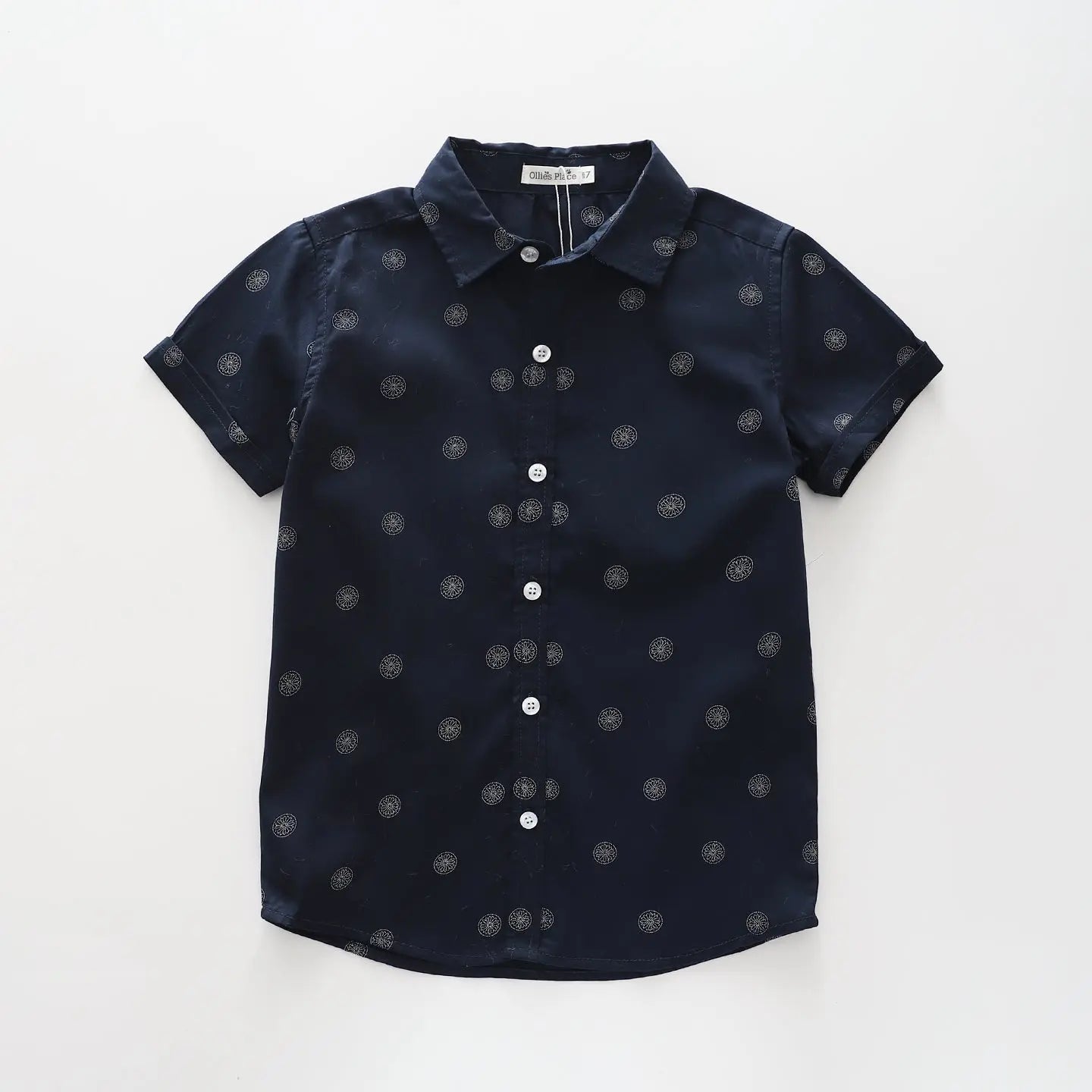 Flower Print Collared Shirt Ollies Place