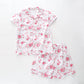 Flower Print Kids Pyjama Set Ollies Place