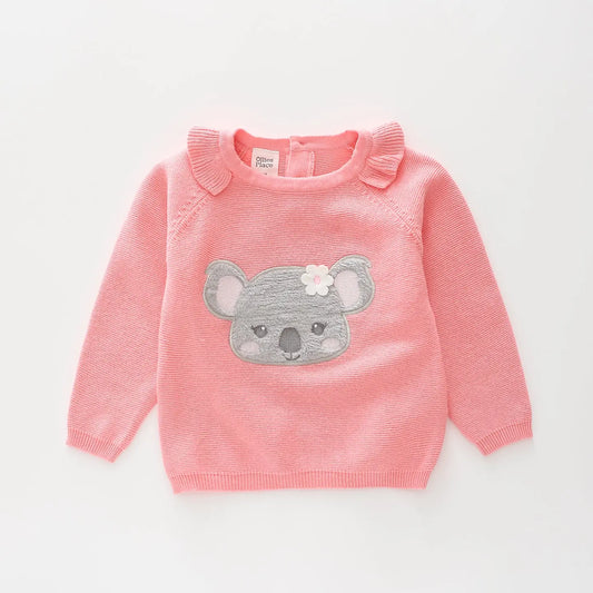 Fluffy Koala Knit Pullover Ollies Place