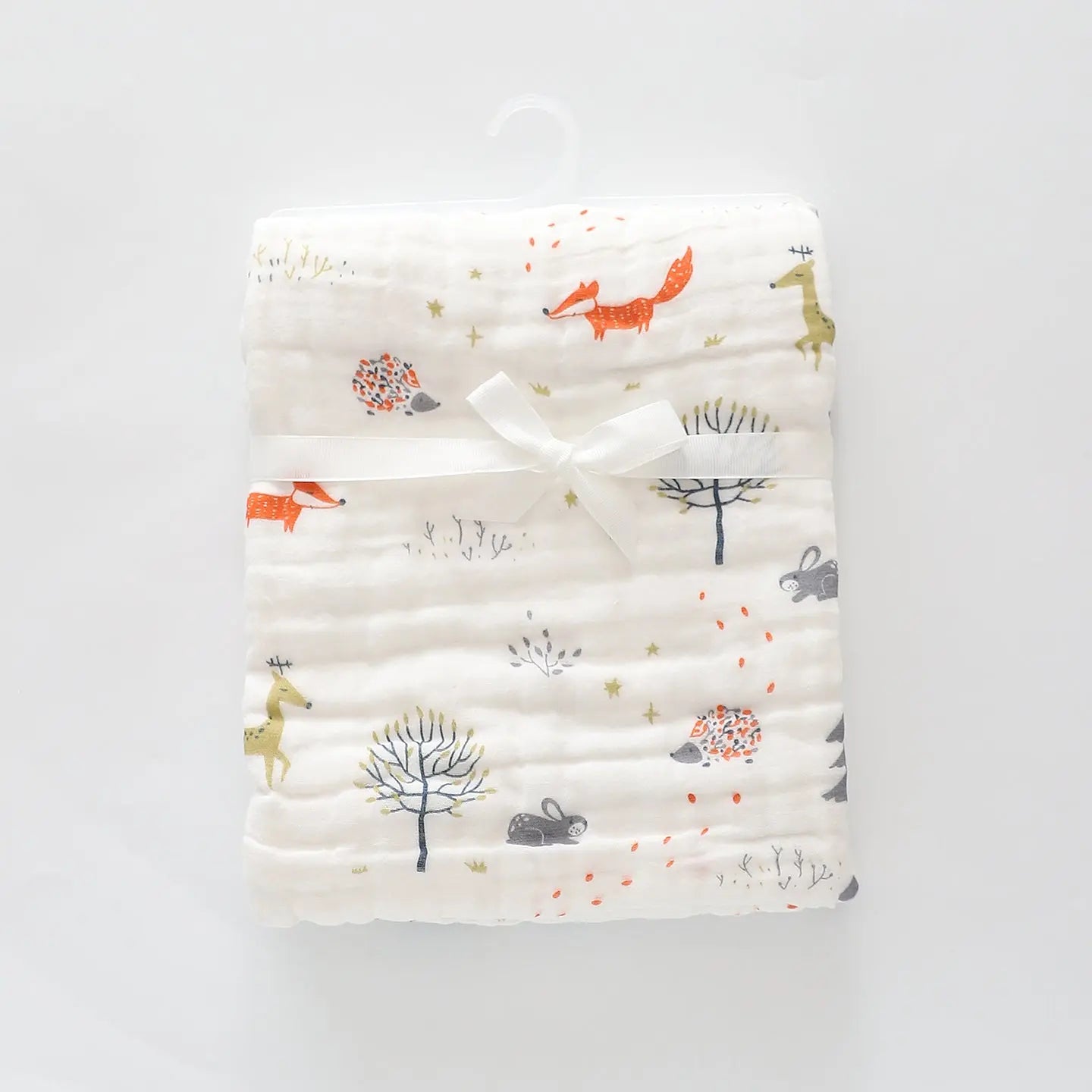 Fox and Friends Cheesecloth Baby Wrap (105cm x 105cm) Ollies Place