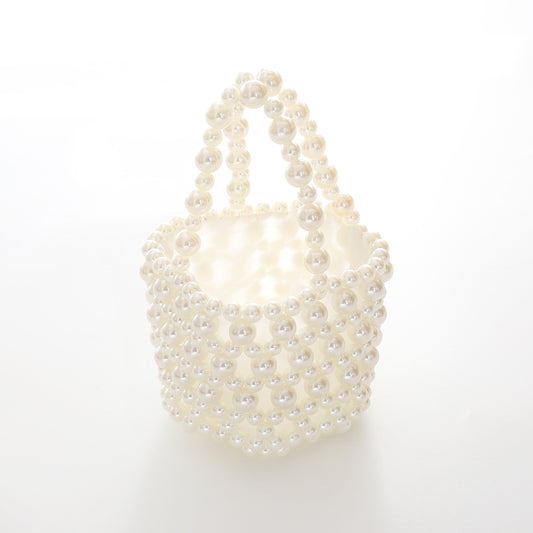 Girls Square Style Pearl Bag