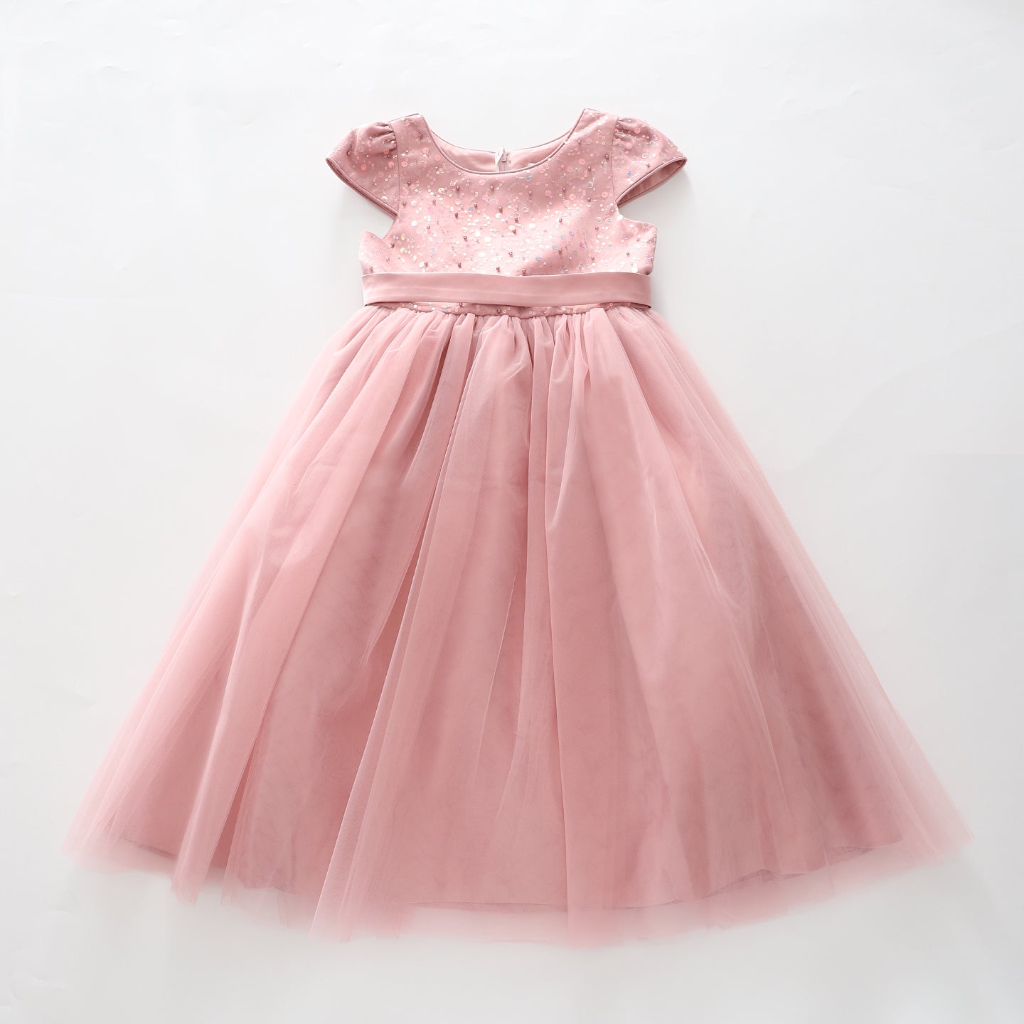 Girls Dusty Rose, Sequin Formal Dress Ollies Place