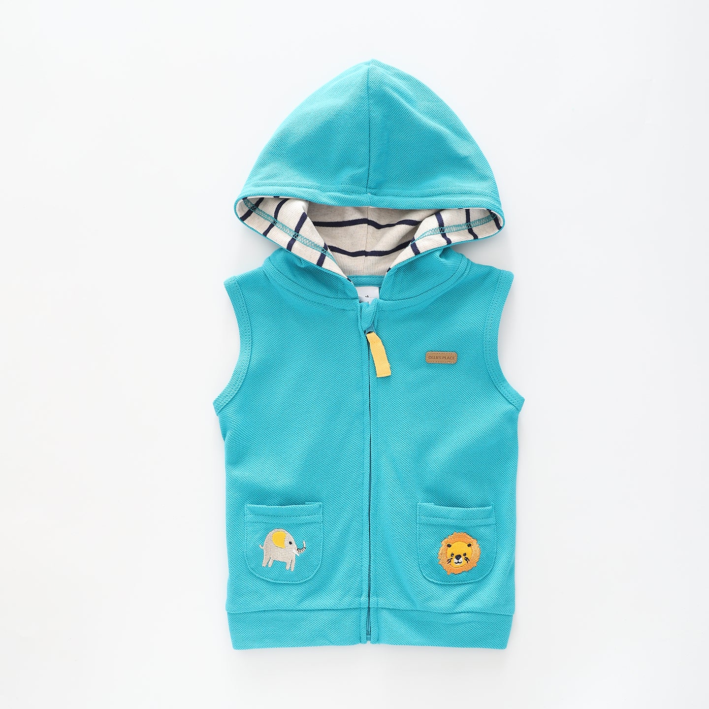 Baby Boy's Roarsome Sleeveless Hoodie Ollies Place