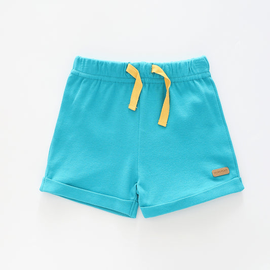 Baby Boys Teal Blue Knit Shorts Ollies Place