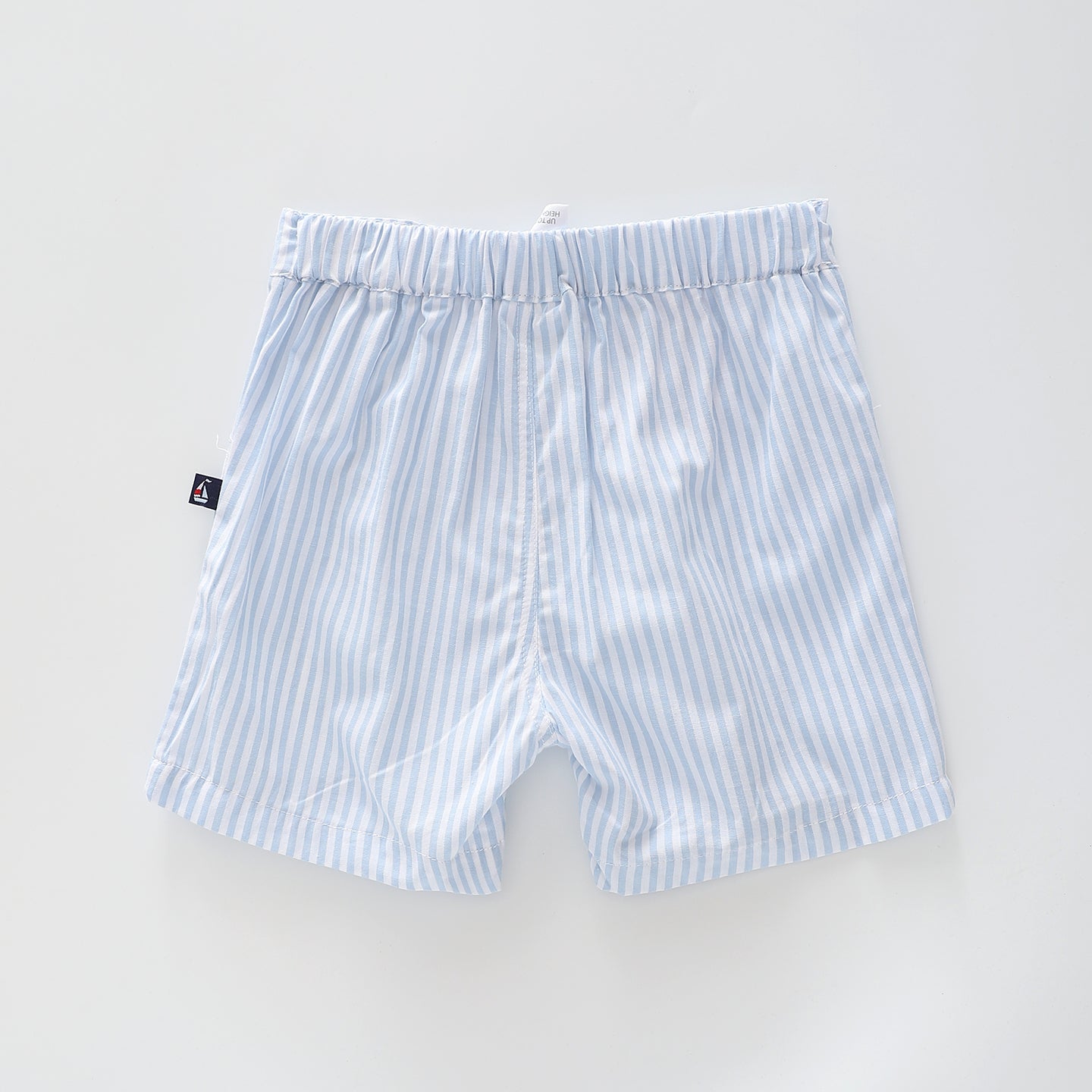 Baby Boys Blue and White Cotton Shorts Ollies Place