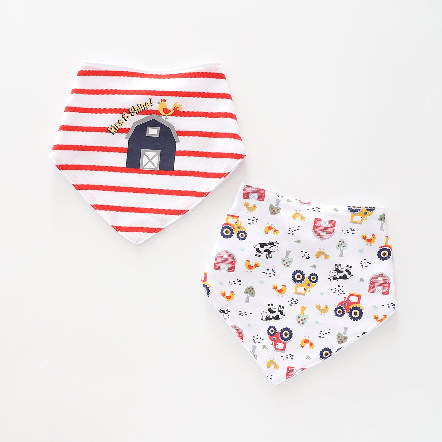 Baby On The Farm Bandana Bibs 2 Pack Ollies Place