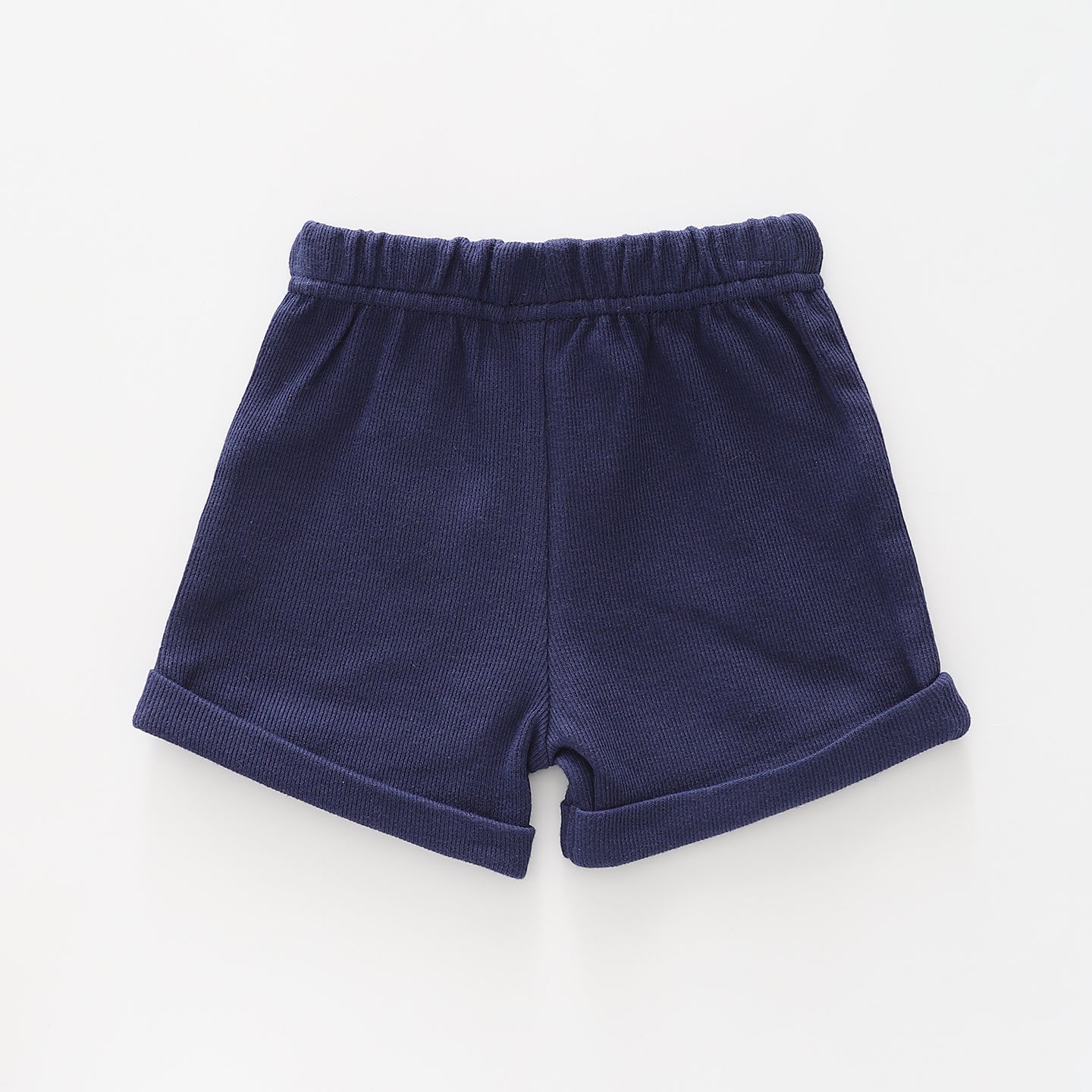 Baby Boys Dark Blue Ribbed Shorts Ollies Place