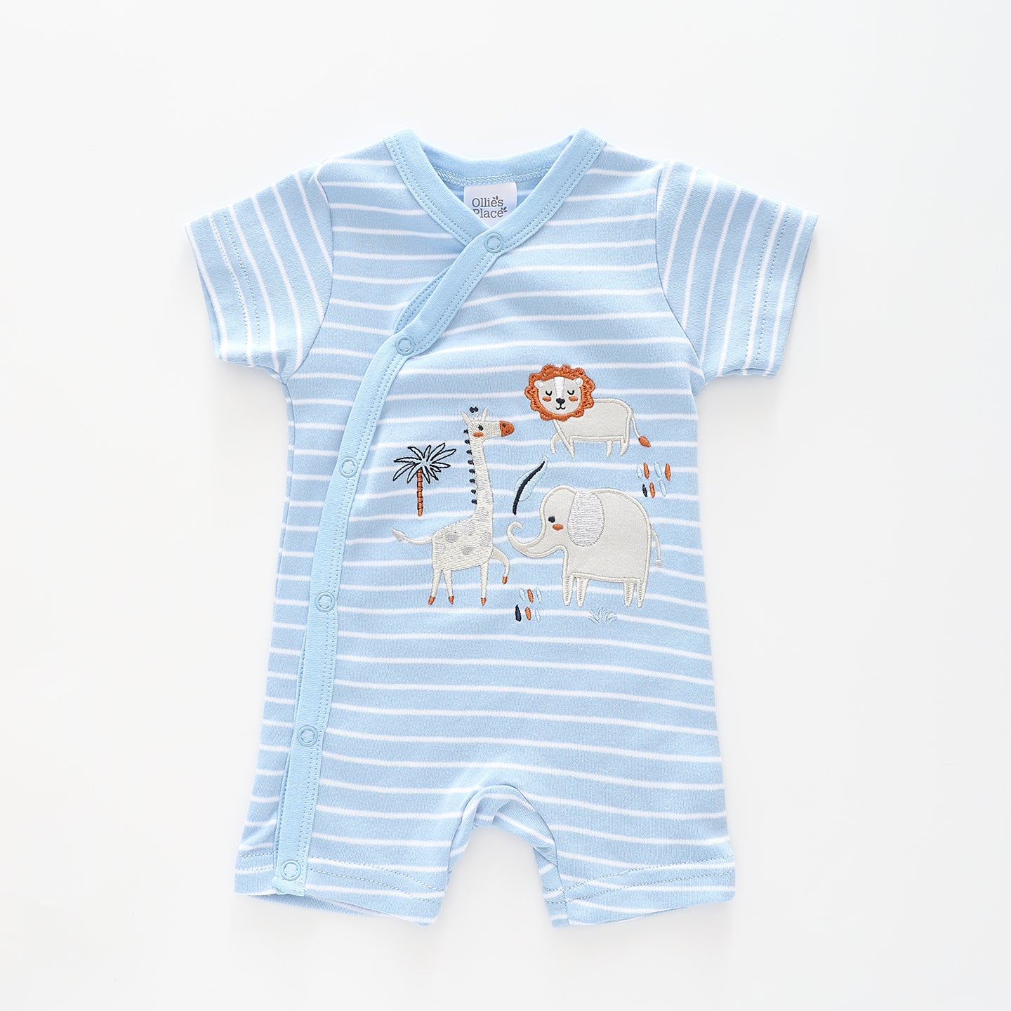 New-born Boys On Safari Romper Ollies Place