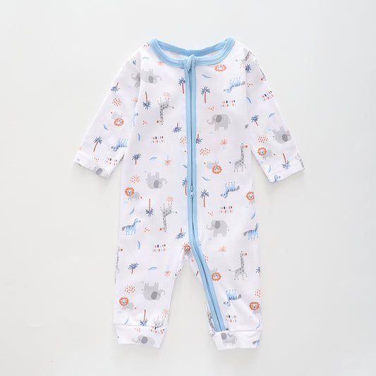 Baby Boys' on Safari Long Sleeve Romper Ollies Place