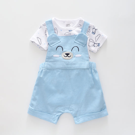 Baby Boys Bear Overalls Set Ollies Place