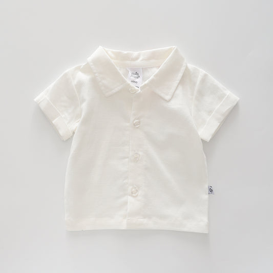 Baby and Infant Boys Little Mr Linen Shirt Ollies Place