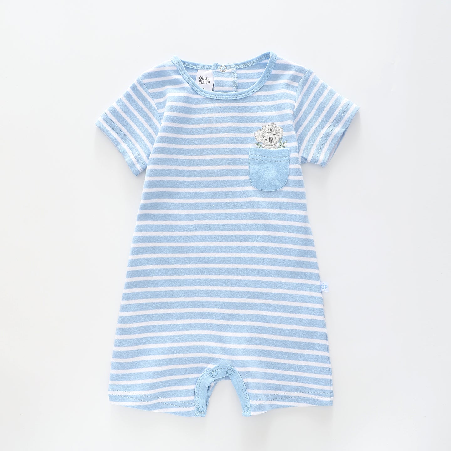 Baby Boys Blue Koala Romper Ollies Place